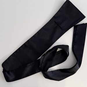 Elegant Black Satin Sash